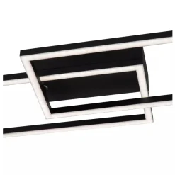 Lucide ARIANNE - Plafonnière - LED - CCT - 1x23W 2700K/4000K - Zwart Outlet