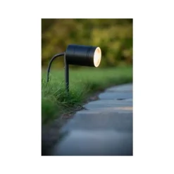 Lucide ARNE-LED - Tuinspot Buiten - Ø 6,3 cm - LED - GU10 - 1x5W 2700K - IP44 - Zwart New