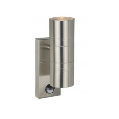 Lucide ARNE-LED - Wandspot Buiten - Ø 6,3 cm - LED - GU10 - 2x5W 2700K - IP44 - Mat chroom Hot