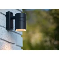 Lucide ARNE-LED Wandlicht 1xGU10/5W Zwart Discount