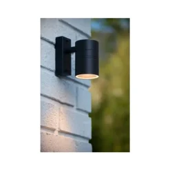 Lucide ARNE-LED Wandlicht 1xGU10/5W Zwart Discount