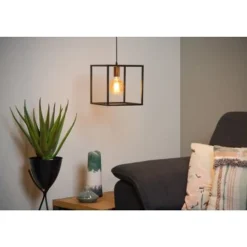 Lucide ARTHUR - Hanglamp - E27 - Zwart Outlet
