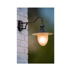 Lucide ARUBA - Wandlamp Buiten - Ø 25 cm - 1xE27 - IP44 - Zwart Discount