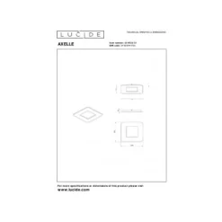 Lucide AXELLE Plafonnière-Wit-LED Dimb.-24W-2700K Online