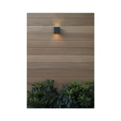 Lucide AXI - Wandspot Badkamer - LED - 1x6W 2700K - IP54 - Zwart Clearance