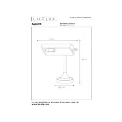 Lucide BANKER - Bureaulamp - 1xE14 - Chroom Online