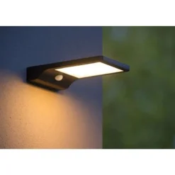 Lucide BASIC - Wandlamp Buiten - LED - 1x3W 2700K - IP44 - Zwart Sale