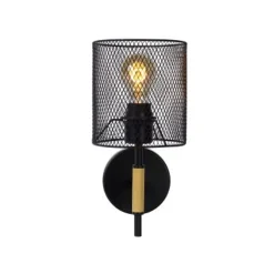 Lucide BASKETT - Wandlamp - 1xE27 - Zwart Sale