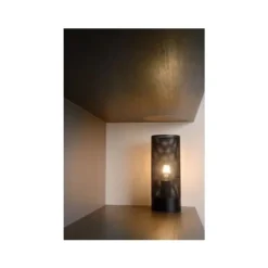 Lucide BELI - Tafellamp - Ø 12 cm - 1xE27 - Zwart Hot