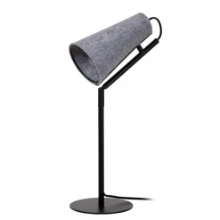 Lucide BENSEN Tafellamp-Grijs-1xE27-40W-Vilt