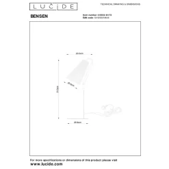 Lucide BENSEN Tafellamp-Nature.-1xE27-40W-Rotan Discount