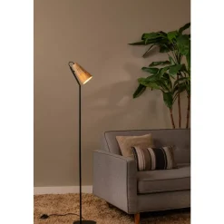 Lucide BENSEN Vloerlamp-Nature.-1xE27-40W-Rotan Online