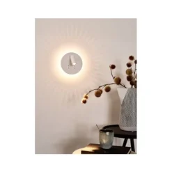 Lucide BENTJER - Wandlamp - Ø 14 cm - LED - 3000K - Wit Clearance