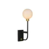 Lucide BEREND - Wandlamp Badkamer - 1xG9 - IP44 - Zwart Sale