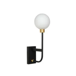 Lucide BEREND - Wandlamp Badkamer - 1xG9 - IP44 - Zwart Sale