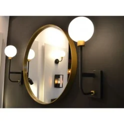 Lucide BEREND - Wandlamp Badkamer - 1xG9 - IP44 - Zwart Sale