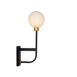 Lucide BEREND - Wandlamp Badkamer - 1xG9 - IP44 - Zwart Sale