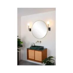 Lucide BEREND - Wandlamp Badkamer - 1xG9 - IP44 - Zwart Sale