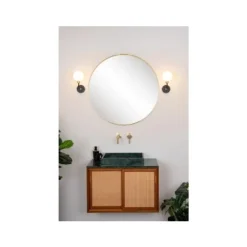 Lucide BEREND - Wandlamp Badkamer - 1xG9 - IP44 - Zwart