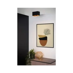 Lucide BIDO - Plafondspot - 2xGU10 - Zwart