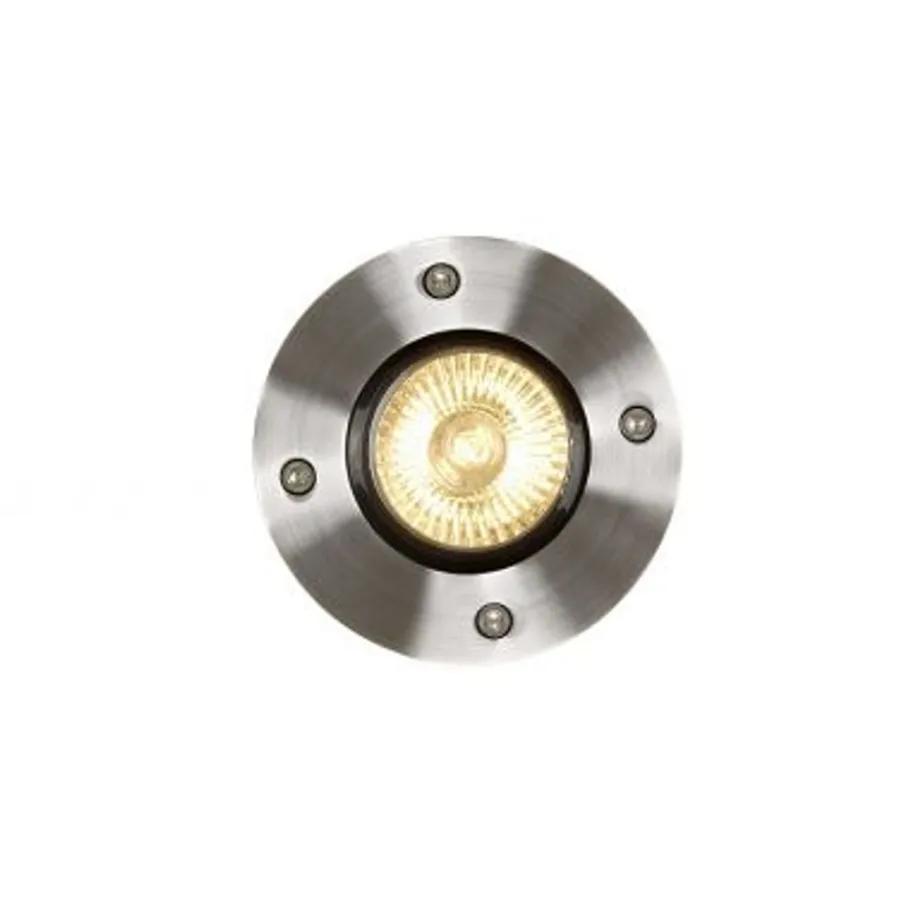 Lucide BILTIN - Grondspot Buiten - Ø 10,8 cm - 1xGU10 - IP67 - Mat chroom