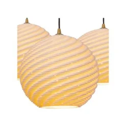 Lucide BINA Hanglamp-Wit-Ø40-3xE27-40W-Porsel. Clearance