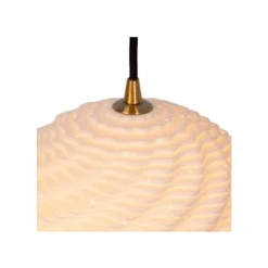 Lucide BINA Hanglamp-Wit-Ø40-3xE27-40W-Porsel. Clearance