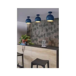 Lucide BINK - Plafonnière - Ø 25 cm - 1xE27 - Blauw Clearance