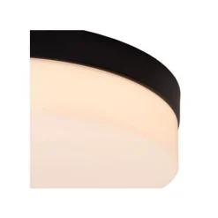 Lucide BISKIT Plafonnière Badk.-Zwart-Ø40-LED-36W-2700K Hot