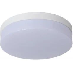 Lucide BISKIT Plafonnière Badk.-Wit-Ø28-LED-18W-2700K Sale