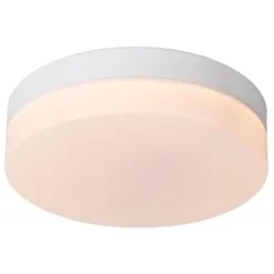 Lucide BISKIT Plafonnière Badk.-Wit-Ø23-LED-12W-2700K New