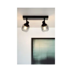 Lucide BJORN - Plafondspot - 2xE14 - Zwart Sale