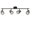 Lucide BJORN - Wandspot - 4xE14 - Zwart Outlet