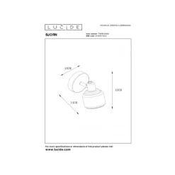 Lucide BJORN - Wandspot - 1xE14 - Mat Goud / Messing Discount