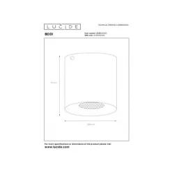 Lucide BODI Plafondlicht Rond GU10 excl. D8 H9.5cm Wit Sale