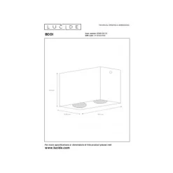 Lucide Bodi Plafondlicht 2Xgu10 Wit 09101/02/31