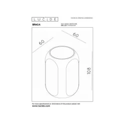 Lucide BRAGA Wandlamp-Koffie-1xGU10-40W-Alumin. Best