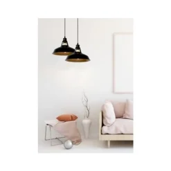 Lucide BRASSY-BIS - Hanglamp - Ø 31 cm - 1xE27 - Zwart Hot