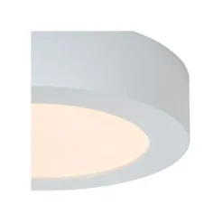 Lucide BRICE-LED - Plafonnière Badkamer - Ø 18 cm - LED Dimb. - 1x11W 3000K - IP44 - Wit Best