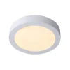 Lucide BRICE-LED - Plafonnière Badkamer - Ø 24 cm - LED Dimb. - 1x15W 3000K - IP44 - Wit Outlet