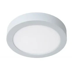 Lucide BRICE-LED - Plafonnière Badkamer - Ø 24 cm - LED Dimb. - 1x15W 3000K - IP44 - Wit Outlet