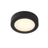 Lucide BRICE-LED - Plafonnière Badkamer - Ø 18 cm - LED Dimb. - 1x11W 3000K - IP44 - Zwart Outlet
