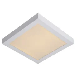 Lucide BRICE-LED - Plafonnière Badkamer - LED Dimb. - 1x30W 3000K - IP44 - Wit Outlet