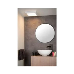 Lucide BRICE-LED - Plafonnière Badkamer - LED Dimb. - 1x30W 3000K - IP44 - Wit Outlet