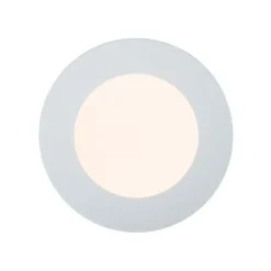 Lucide BRICE-LED - Plafonnière Badkamer - Ø 11,7 cm - LED Dimb. - 1x8W 3000K - IP44 - Wit New