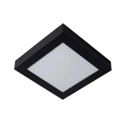 Lucide BRICE-LED Plafonnier Dimbaar 22W Vierkant IP44 Zwa Sale