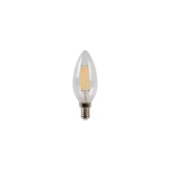 Lucide C35 - Filament lamp - Ø 3,5 cm - LED Dimb. - E14 - 1x4W 2700K - Transparant Discount