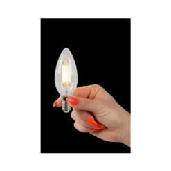 Lucide C35 - Filament lamp - Ø 3,5 cm - LED Dimb. - E14 - 1x4W 2700K - Transparant Discount