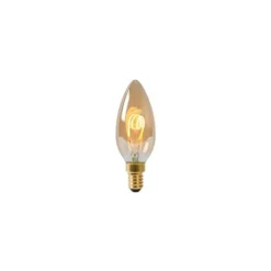 Lucide C35 - Filament lamp - Ø 3,5 cm - LED Dimb. - E14 - 1x3W 2200K - Amber Clearance