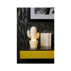 Lucide CACTUS - Tafellamp - Ø 20 cm - 1xE14 - Wit Outlet